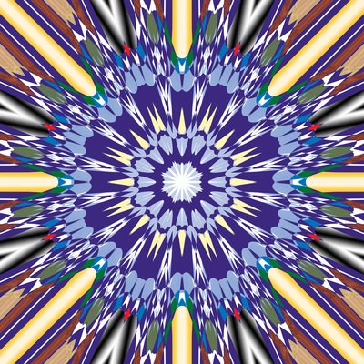 mandala,2019,(karışık teknik) by Alex Caminker