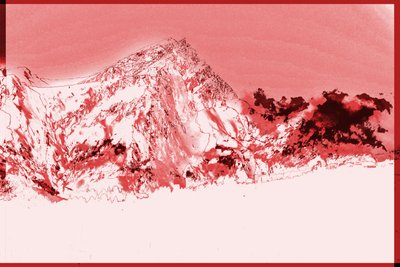 dağlar,2019,(karışık ortam) by Alex Caminker