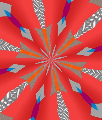 süsler #111,(karışık ortam) by Alex Caminker