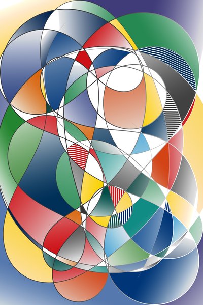 boşlukların varlığı,2019,(gradyan) by Alex Caminker