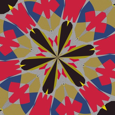 simetri #16,2019,(karışık ortam) by Alex Caminker