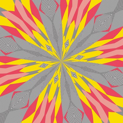 simetri #22,2019,(karışık ortam) by Alex Caminker