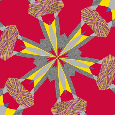 simetri #23,2019,(karışık ortam) by Alex Caminker