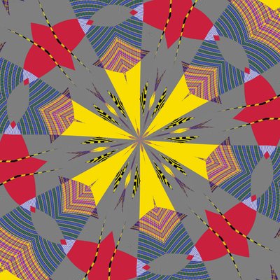 simetri #26,2019,(karışık ortam) by Alex Caminker