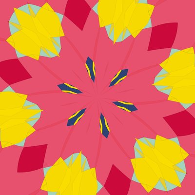 simetri #44,2019,(karışık ortam) by Alex Caminker