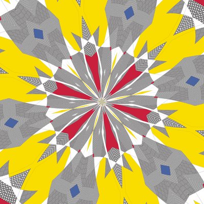 simetri #48,2019,(karışık ortam) by Alex Caminker