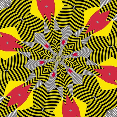 simetri #5,2019,(karışık ortam) by Alex Caminker