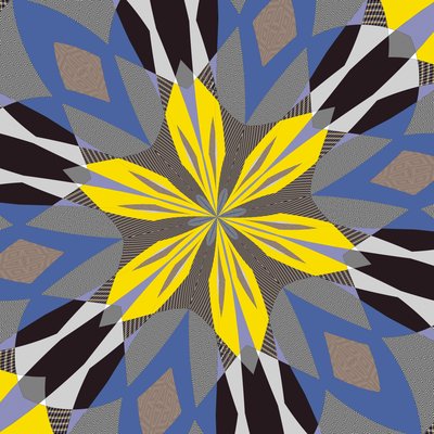simetri #55,2019,(karışık ortam) by Alex Caminker
