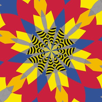 simetri #6,2019,(karışık ortam) by Alex Caminker