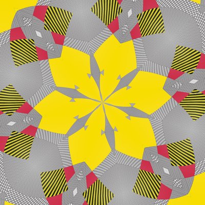 simetri #9,2019,(karışık ortam) by Alex Caminker