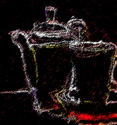 çay saati,2020,(karışık ortam) by Alex Caminker