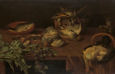 Yaban Tavuğu ile Natürmort by Alexander Adriaenssen