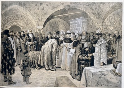 Paskalya matinelerinden sonra çarlık resepsiyonu. Alexander Andreyevich Chikin