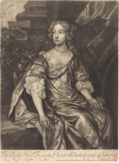 Çok Saygıdeğer Leydi Elizabeth Butler, Chesterfield Kontesi by Alexander Browne after Sir Peter Lely