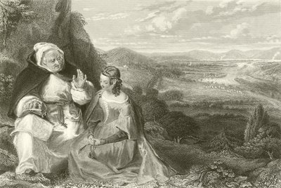 Perth ve Carthusian keşişin güzel hizmetçisi by Alexander Chisholm