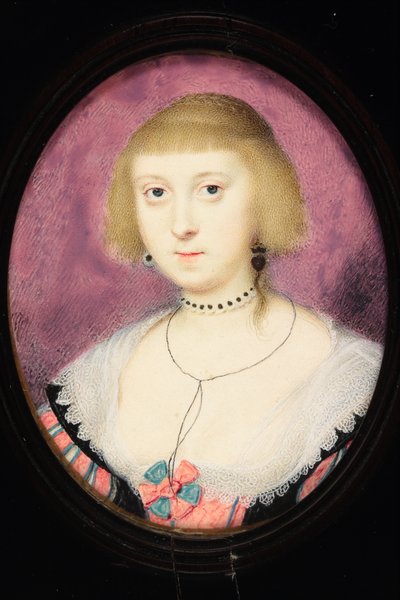 Lady Katherine Görgü, Buckingham Düşesi (parşömen üzerine suluboya) by Alexander Cooper