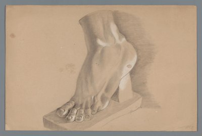 Bir ayağın alçı modeli by Alexander Cranendoncq