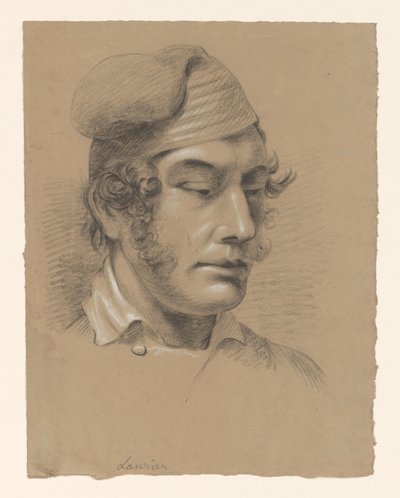 Bir adamın başı, sağda by Alexander Cranendoncq