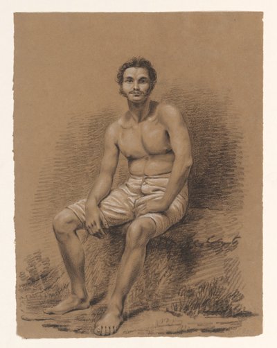 Bir adamın kafa çalışması, dörtte üçü sağa by Alexander Cranendoncq