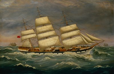 Şişmede Üç Direkli Clipper Benleuch (tuval üzerine yağlı boya) by Alexander Cromarty