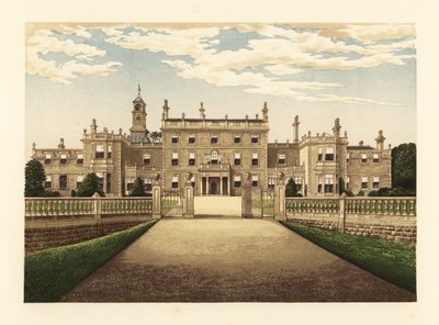 Bulwell Hall, Nottinghamshire, İngiltere. by Alexander Francis (after) Lydon