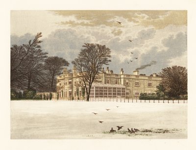 Ednaston Lodge, Derbyshire, İngiltere. by Alexander Francis (after) Lydon