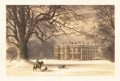 Howsham Hall, Yorkshire, İngiltere. ,1880 (gravür) by Alexander Francis (after) Lydon