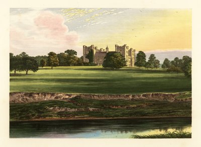 Lumley Kalesi, Durham, İngiltere. by Alexander Francis (after) Lydon