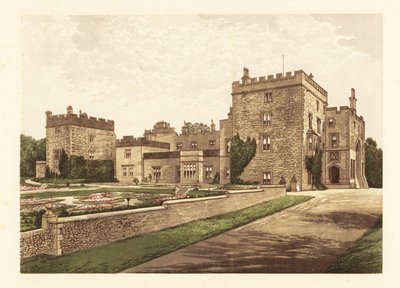 Muncaster Kalesi, Cumbria, İngiltere. ,1880 (gravür) by Alexander Francis (after) Lydon