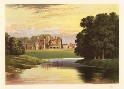 Sundorne Kalesi, Shropshire, İngiltere. ,1880 (gravür) by Alexander Francis (after) Lydon