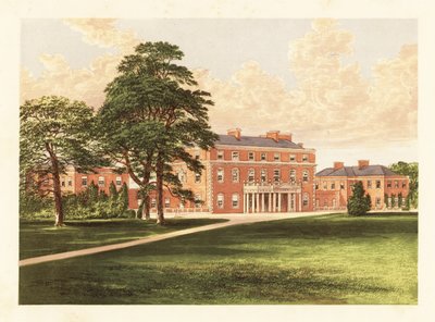 Trafalgar Evi, Wiltshire, İngiltere. ,1880 (gravür) by Alexander Francis (after) Lydon
