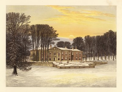 Down House, Dorsetshire, İngiltere ile kış sahnesi. by Alexander Francis (after) Lydon