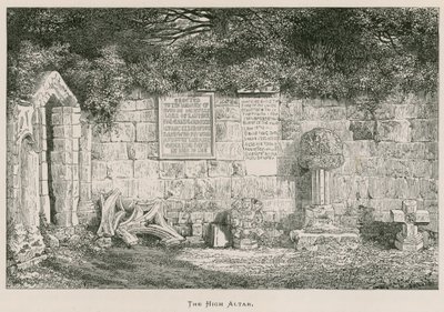 Dryburgh Abbey, The High Altar  by Alexander Francis Lydon