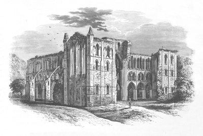 Kuzeyden, Rievaulx Manastırı, c1880, 1897 by Alexander Francis Lydon