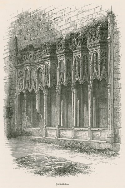 Furness Manastırı, Sedilia by Alexander Francis Lydon