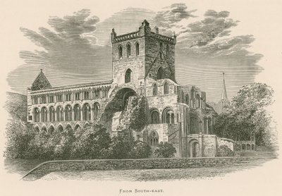 Jedburgh Manastırı, Güneydoğudan by Alexander Francis Lydon