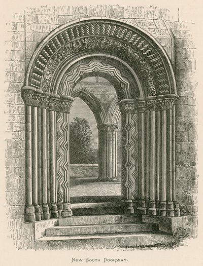 Jedburgh Manastırı, Yeni Güney Kapısı by Alexander Francis Lydon