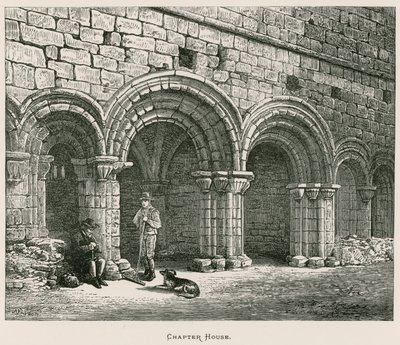 Kirkstall Manastırı, Bölüm Evi by Alexander Francis Lydon