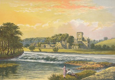 Kirkstall Manastırı, c1880, 1897 by Alexander Francis Lydon