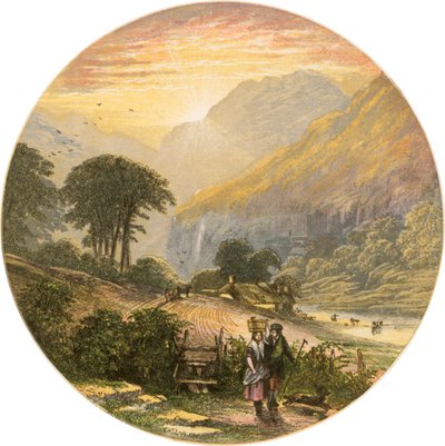Göller bölgesi sahnesi by Alexander Francis Lydon