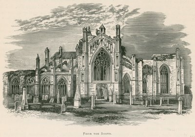 Güneyden Melrose Manastırı, by Alexander Francis Lydon