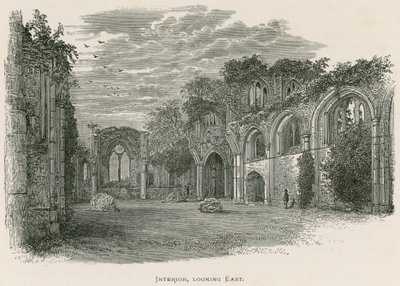 Netley Abbey, Interior, looking East  by Alexander Francis Lydon