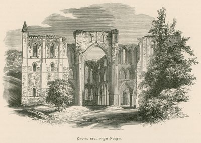 Rievaulx Abbey, Choir, etc, from North  by Alexander Francis Lydon