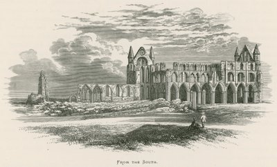 Whitby Manastırı, Güneyden by Alexander Francis Lydon