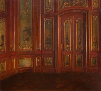 Rokoko Kaplamalı Bir Odanın İç Mekanı, 1896. by Alexander Friedrich Werner