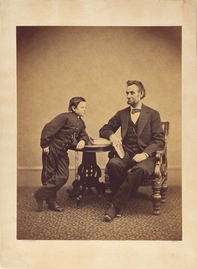 [Abraham Lincoln ve Oğlu Thomas (Tad)] by Alexander Gardner