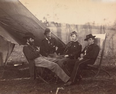 [Dört Görevli], yakl. 1864. by Alexander Gardner