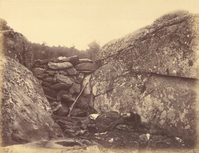 Bir Asi Keskin Nişancının Evi, Gettysburg by Alexander Gardner