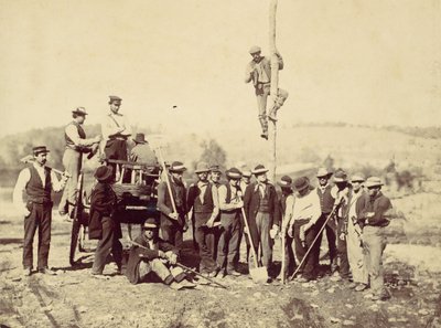 Askeri Telgraf Kolordusu, Potomac Ordusu, Berlin, Ekim 1862, 1862. by Alexander Gardner