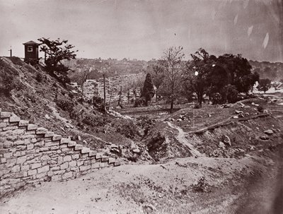 R & P Demiryolu Köprüsü Harabeleri, Richmond, ca. 1865. by Alexander Gardner